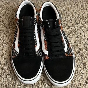 Low top vans. Cheetah design. Never worn!